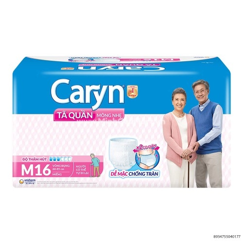 Tã Quần Người Lớn Caryn M16 Miếng Vòng Bụng 60 - 85cm Tã Quần Người Lớn Caryn M16 Miếng Vòng Bụng 60 - 85cm